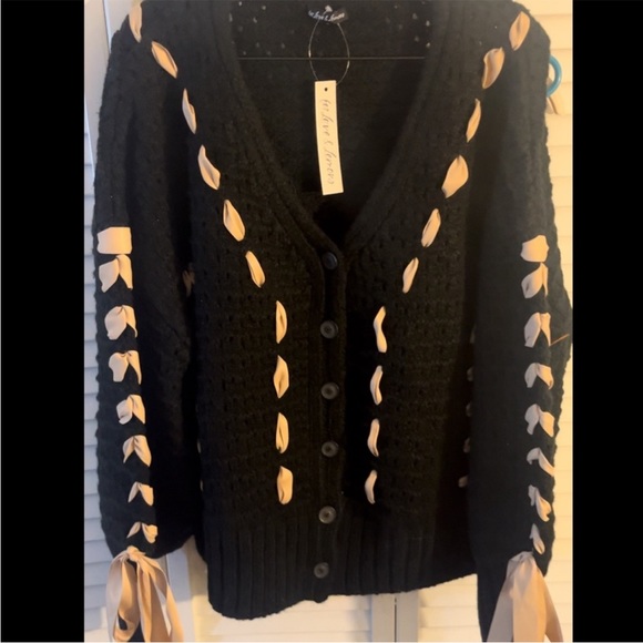 Last price drop⬇️PRICE FIRM➡️ NWT FOR LOVE & LEMONS LIBERTY CARDIGAN - M - Picture 3 of 13